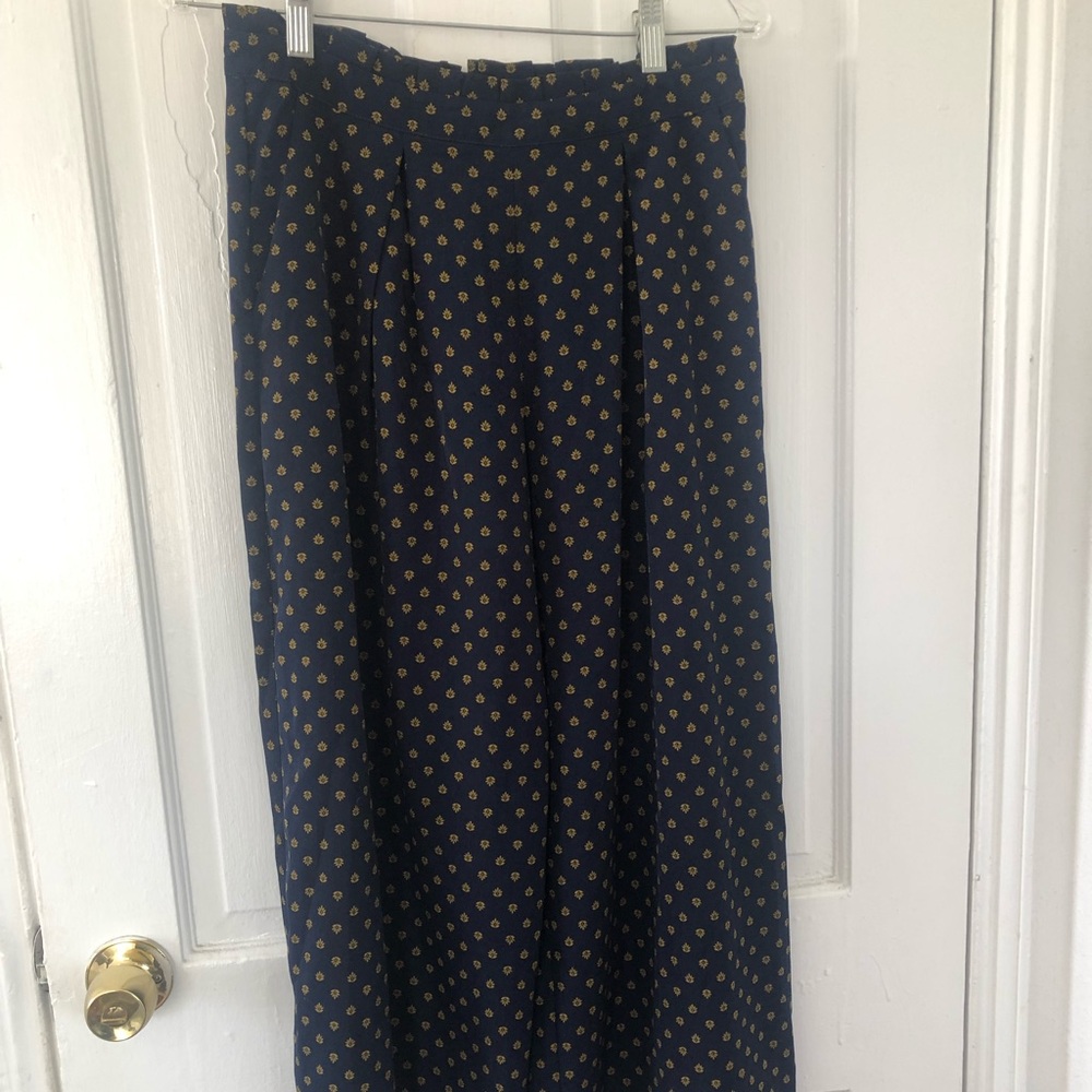 Cropped wide leg pants